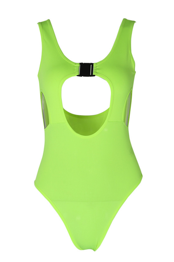 Lovely Sexy Hollow-out Green One-piece BodysuitLW | Fashion Online For ...