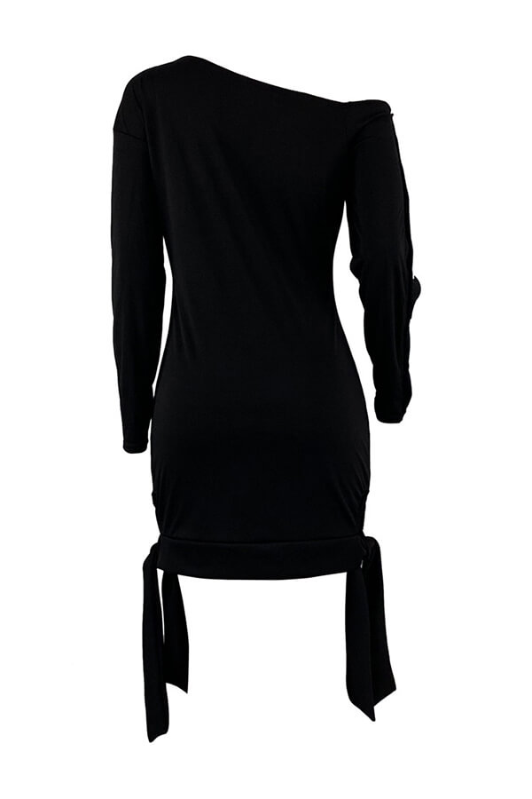 Lovely Casual Lip Printed Black Mini T-shirt DressLW | Fashion Online ...