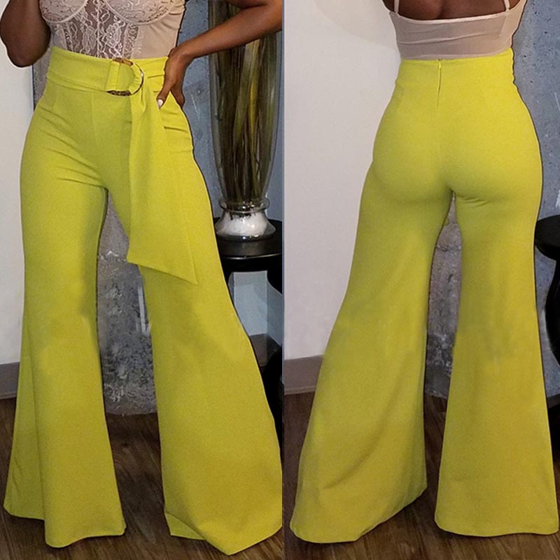 loose yellow pants