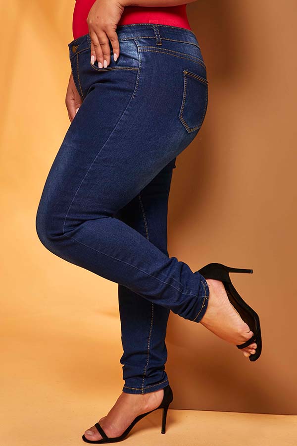 Lovely Casual Skinny Deep Blue JeansLW Fashion Online For Women