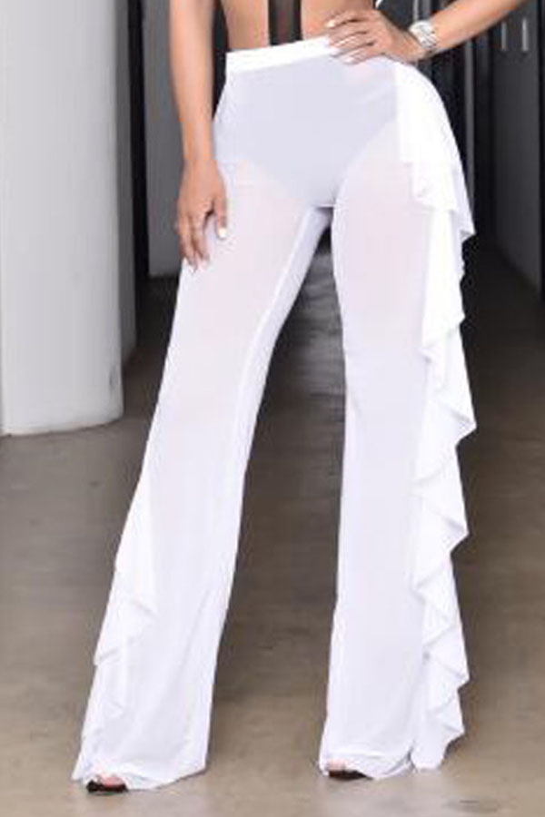 Lovely Chic See-through White PantsLW | Fashion Online For Women ...