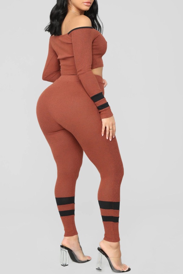 plus size brown pants