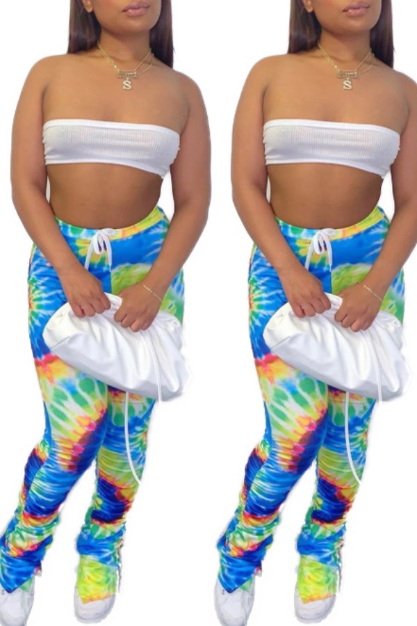 tie dye drawstring pants