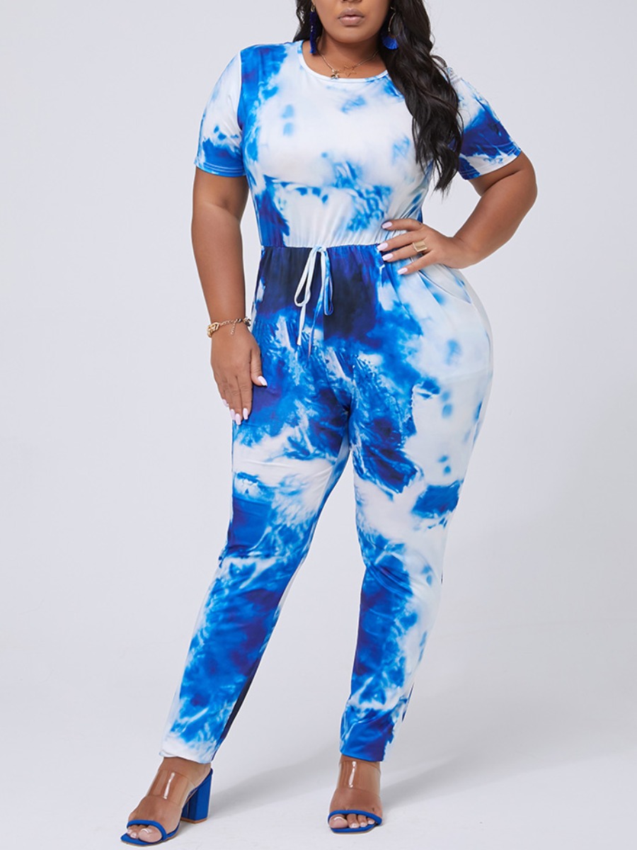 tie dye plus size sweatsuit