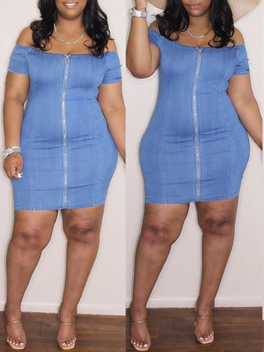 baby blue plus size top