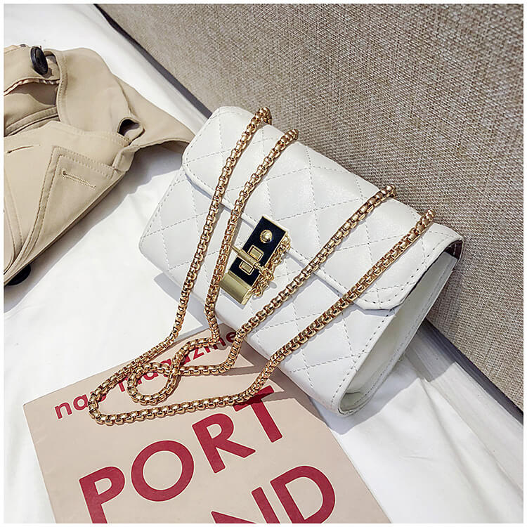 Lovely Trendy Chain Strap White Crossbody BagLW | Fashion Online For ...