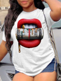 LW Money Lip Print T-shirt